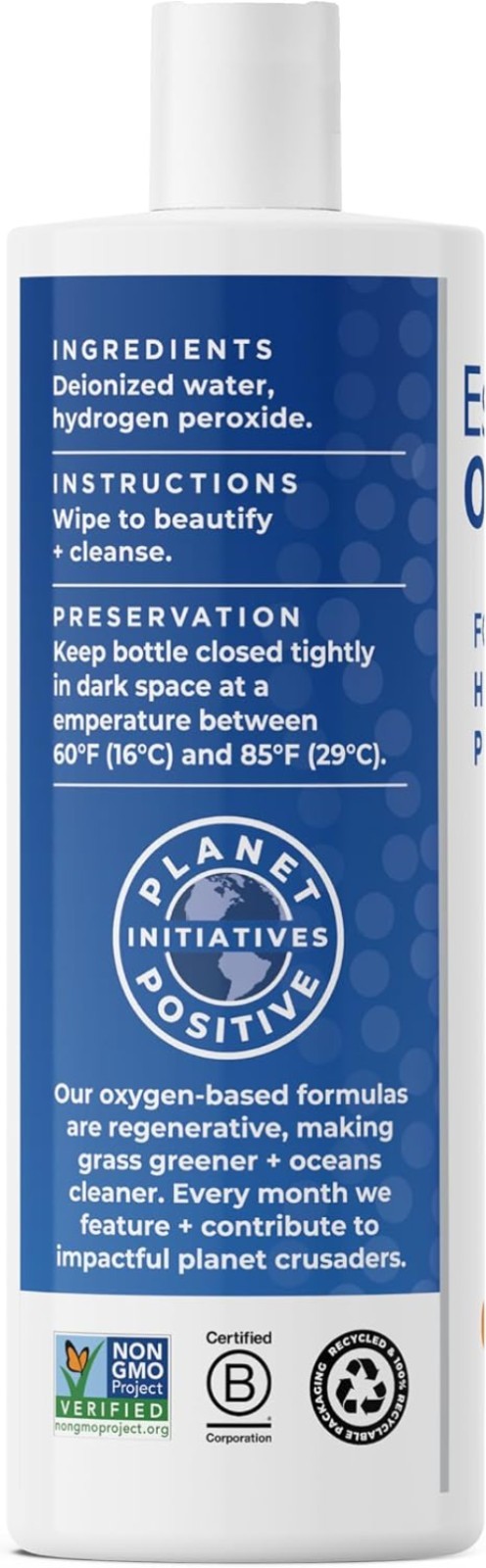 Gentle Yet Effective 3% Hydrogen Peroxide Cleaner – 16 oz Biodegradable Bottle