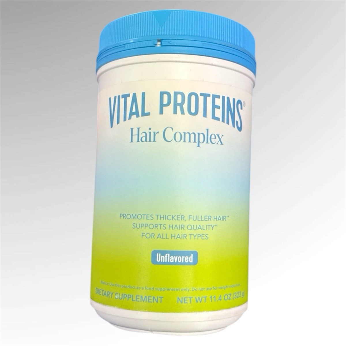 Vital Proteins Hair Complex Powder Drink Mix, 10,000mcg Biotin Vitamins, 11.4 Oz