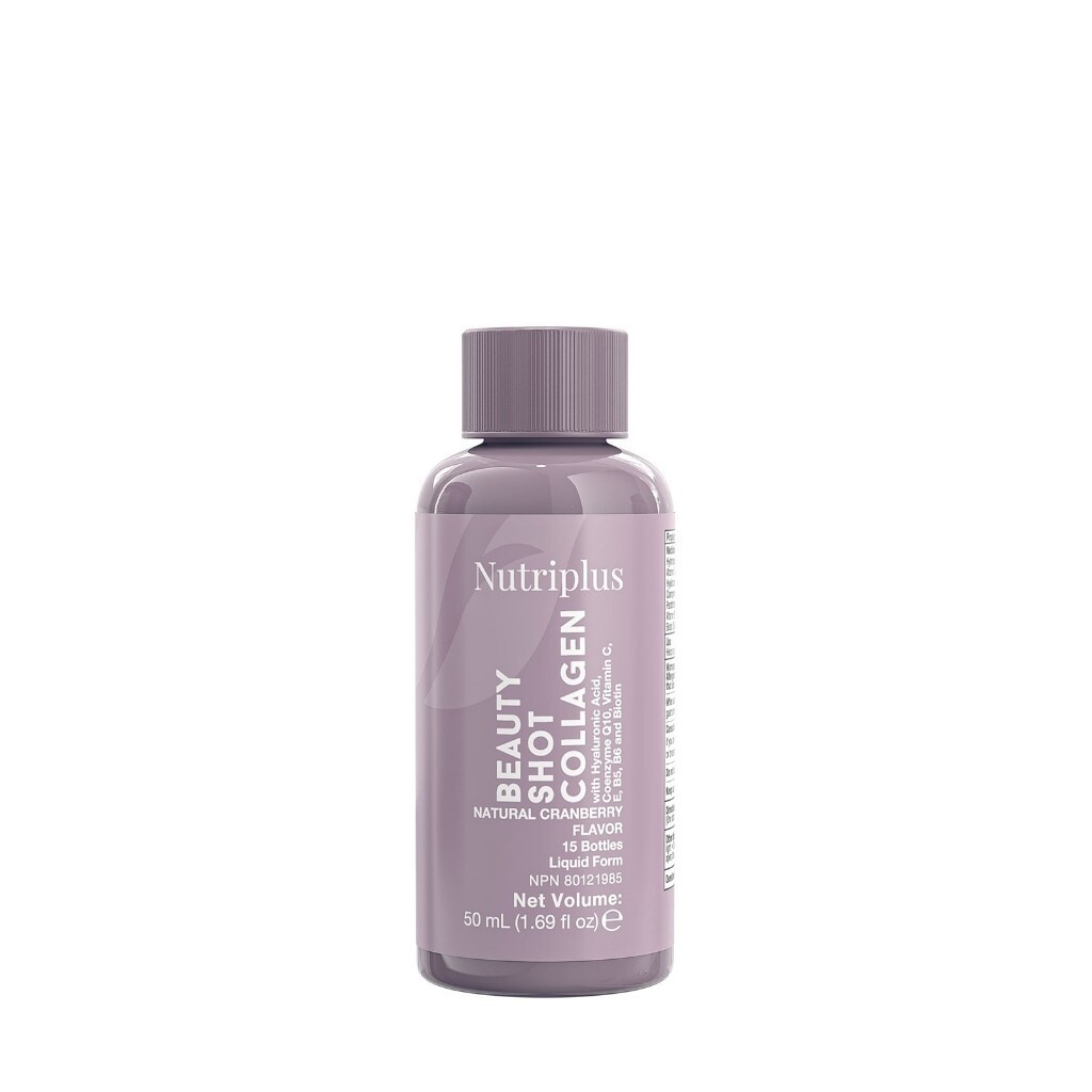 FARMASI NUTRIPLUS BEAUTY SHOT COLLAGEN NATURAL CRANBERRY FLAVORED 15 BOTTLES