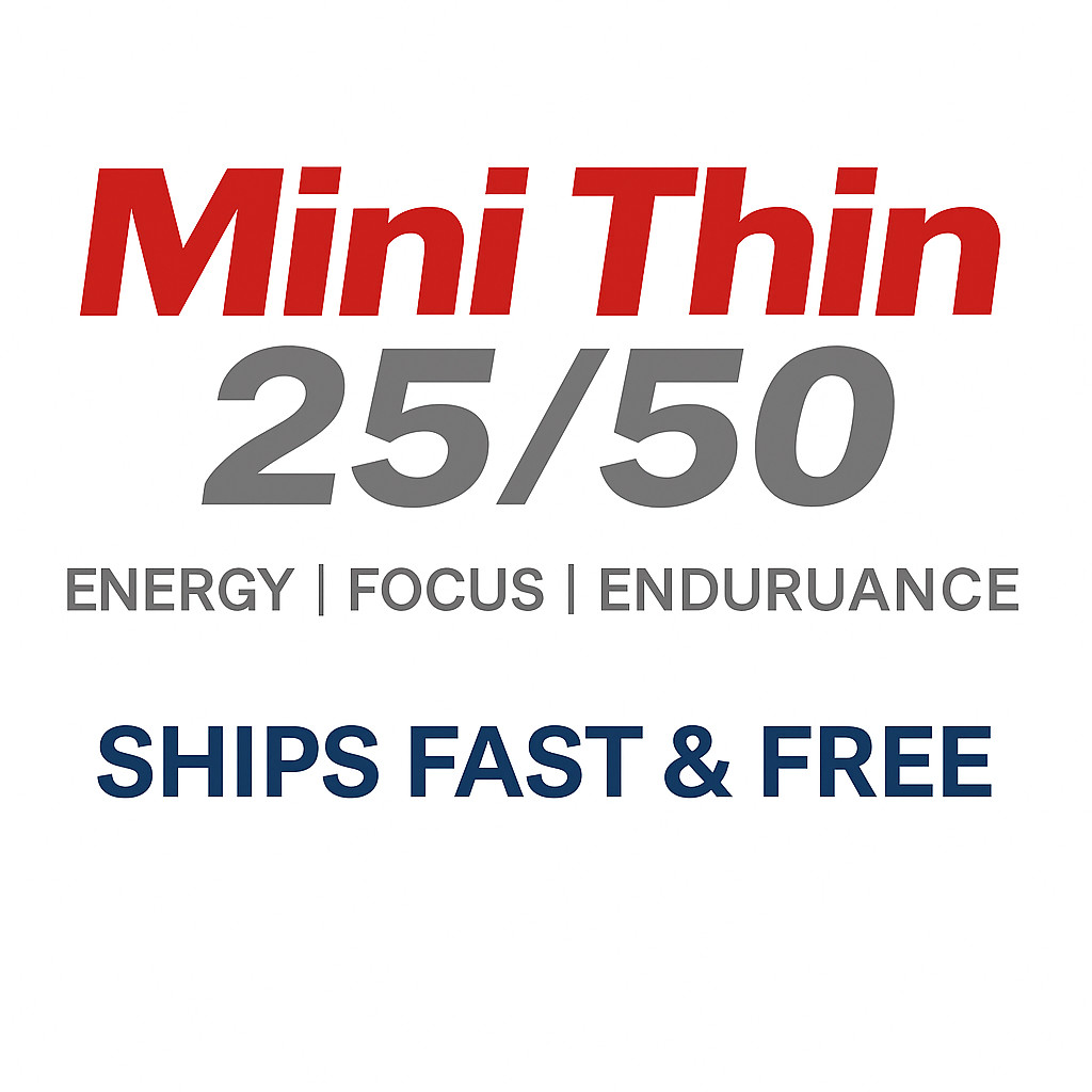 Mini Thin 25/50 Energy Booster Capsules – Pack Options – Fast Free Shipping