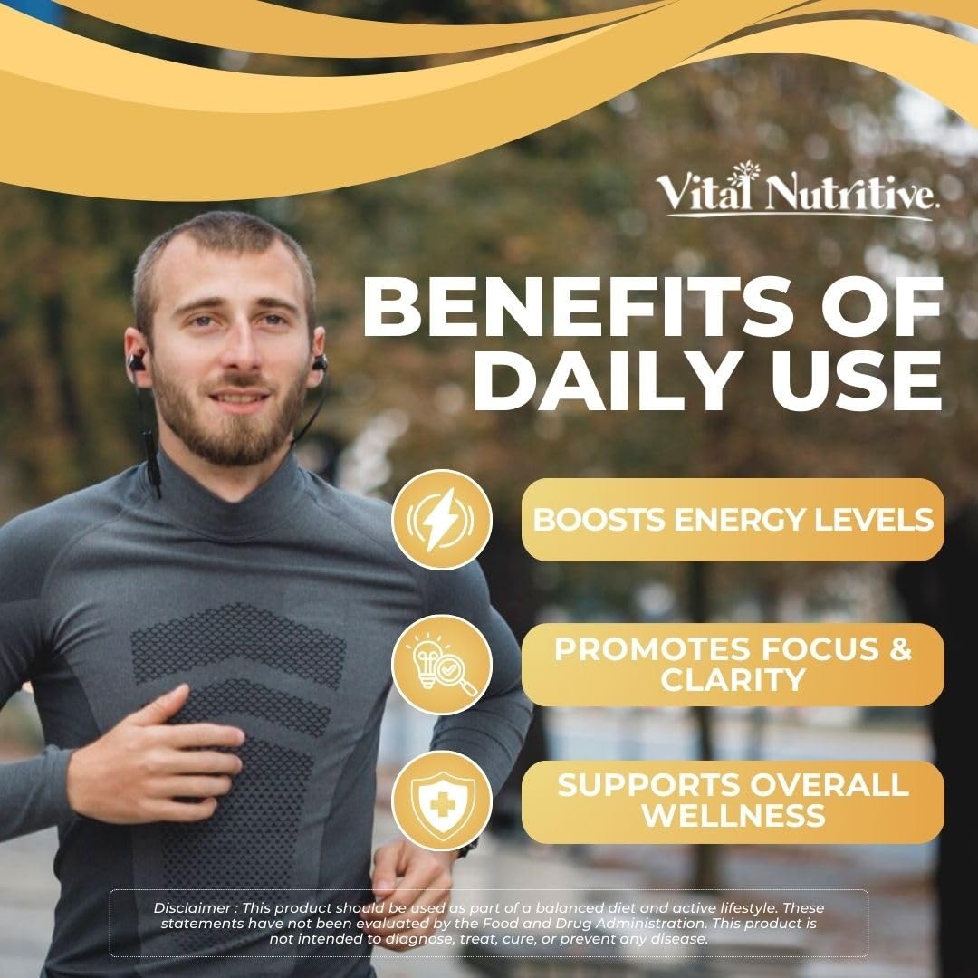 Vital Nitric Oxide Supplements for Men – Workout Booster Supplement for Men – Ni