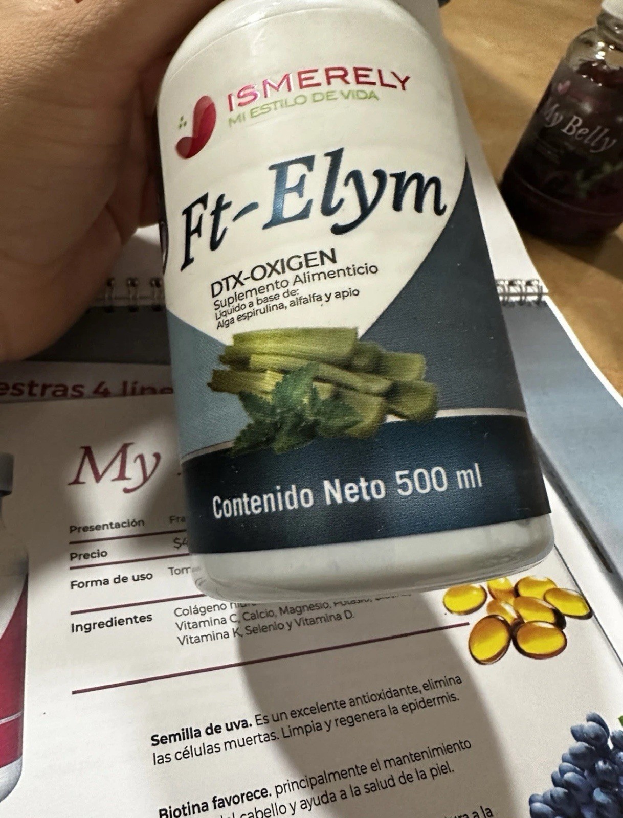 FT-ELYM ISMERELY DTX-OXIGEN 500 ML Protege cuerpo de virus, bacteria y hongos