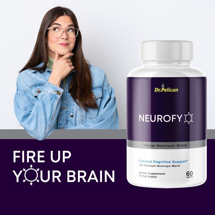 Neurofy- Brain Support- 2 Bottles- 120 Capsules