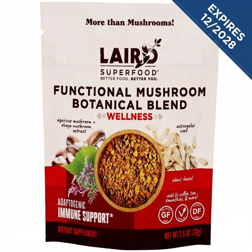 LAIRD FUNCTIONAL MUSHROOM BOTANICAL BLEND WELLNESS – 2.5 OZ.