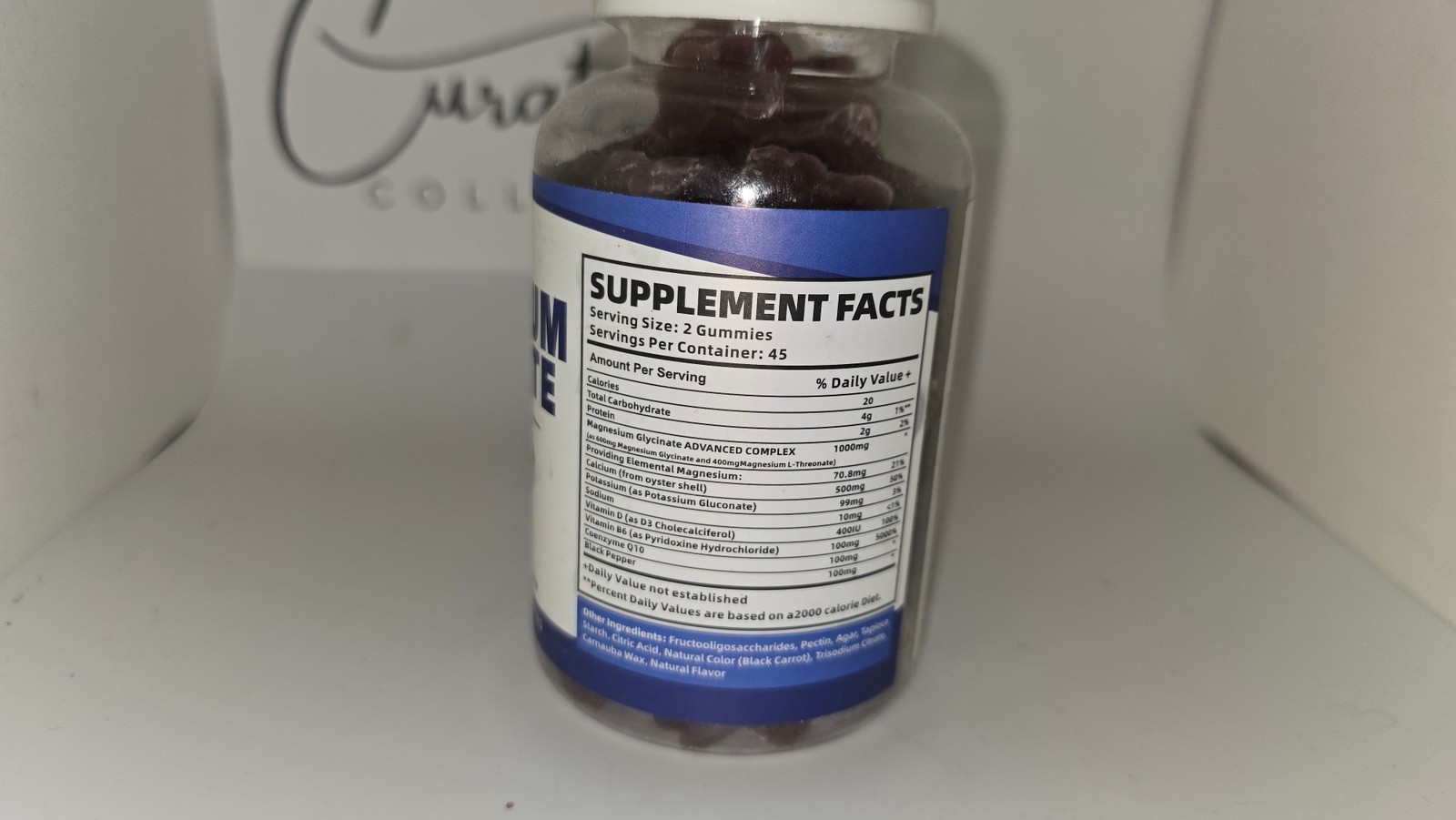 Exp 09/26 Magnesium Glycinate Gummies Potassium D3 B6 B12 90 Ct Nutravita