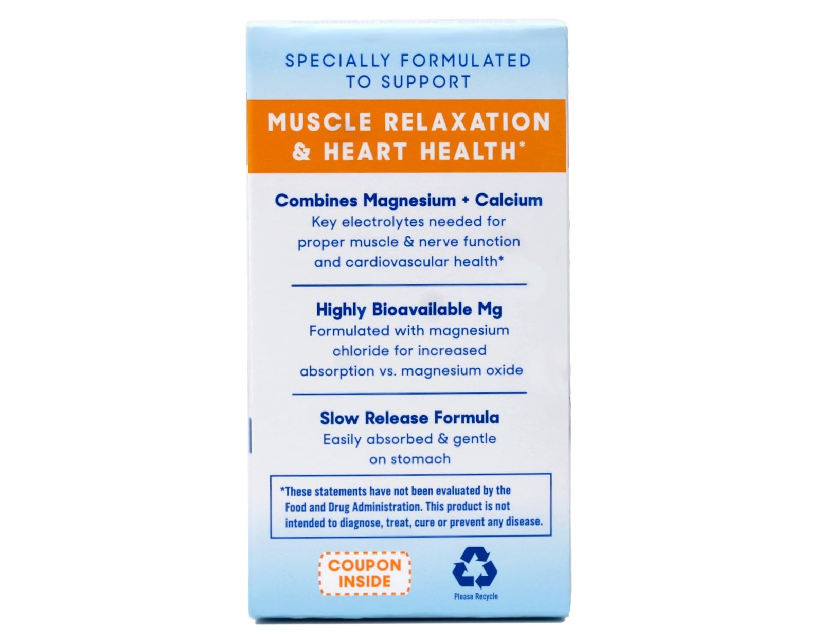 2x SlowMag Mg Muscle + Heart, Magnesium Chloride + Calcium, 60 Count (Pack of 2)