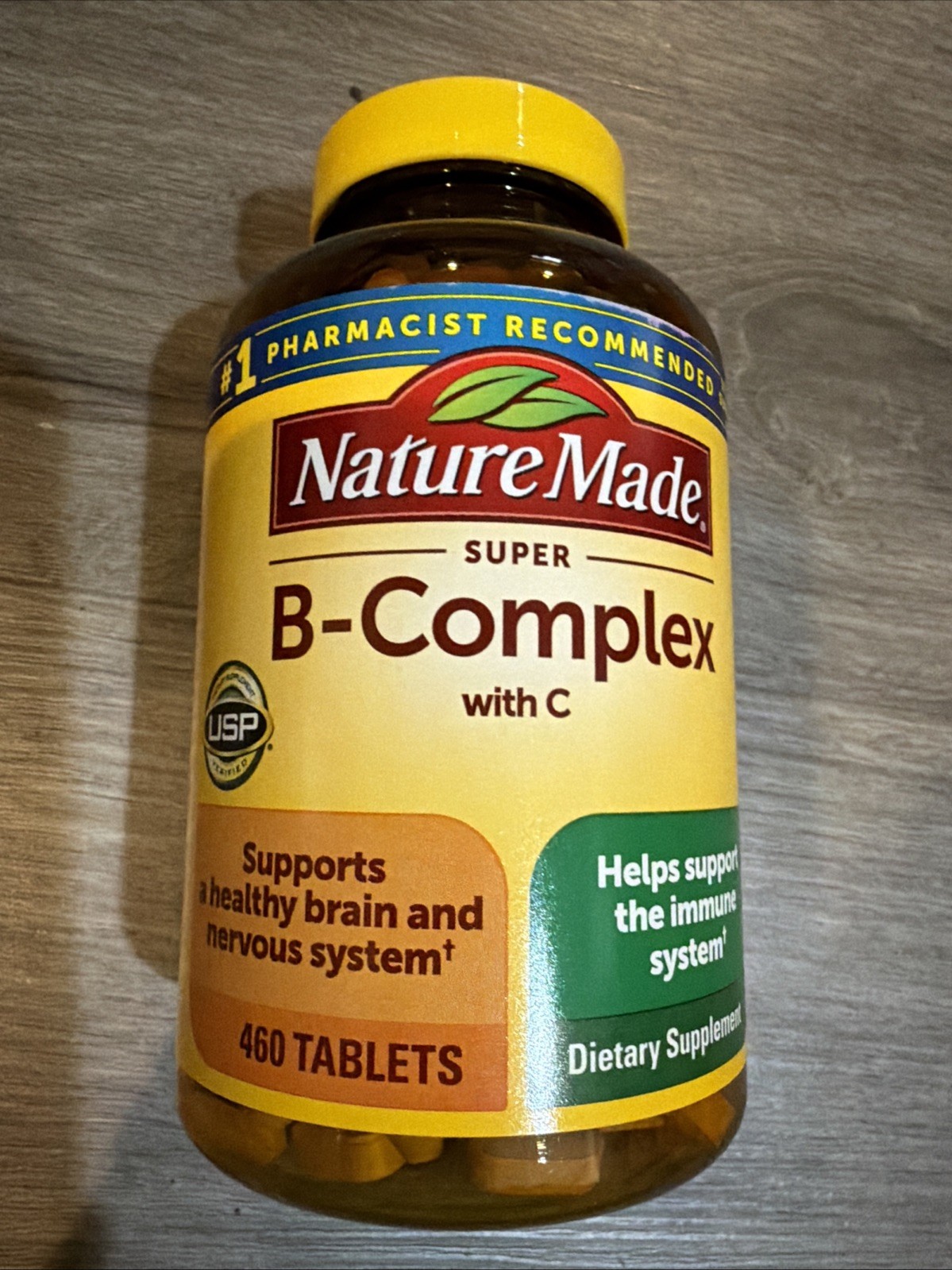 Nature Made Super B-Complex with Vitamin C & Folic Acid, 460 tablets