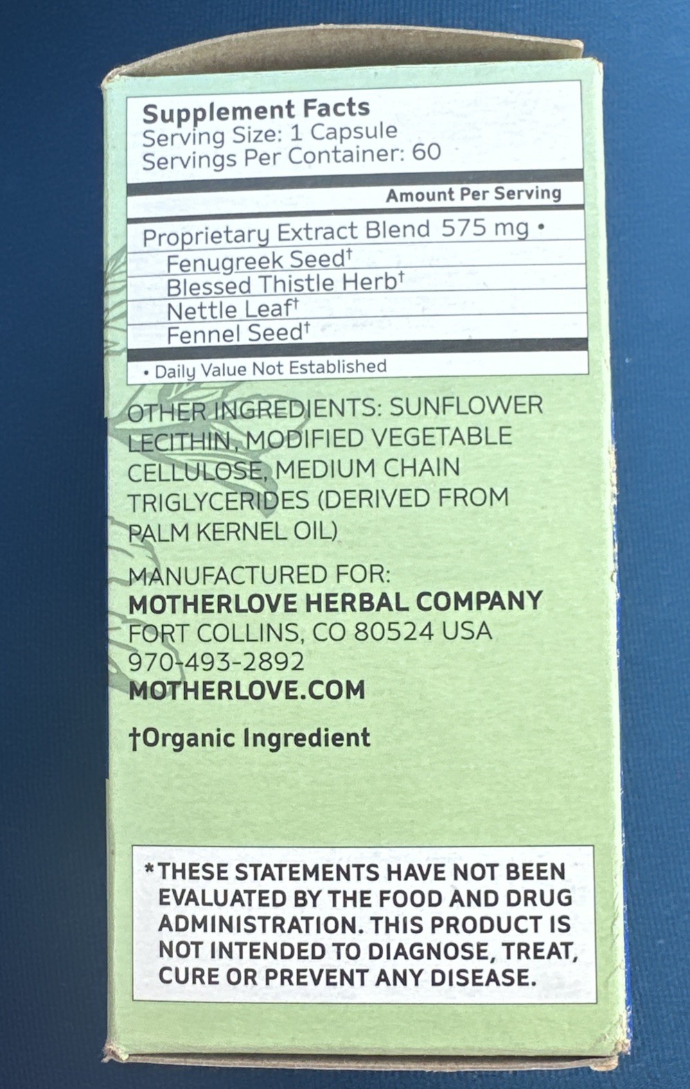 More Milk® Moringa 60 Capsules Motherlove Exp:07/2026, 08/2026 Herbal Supplement