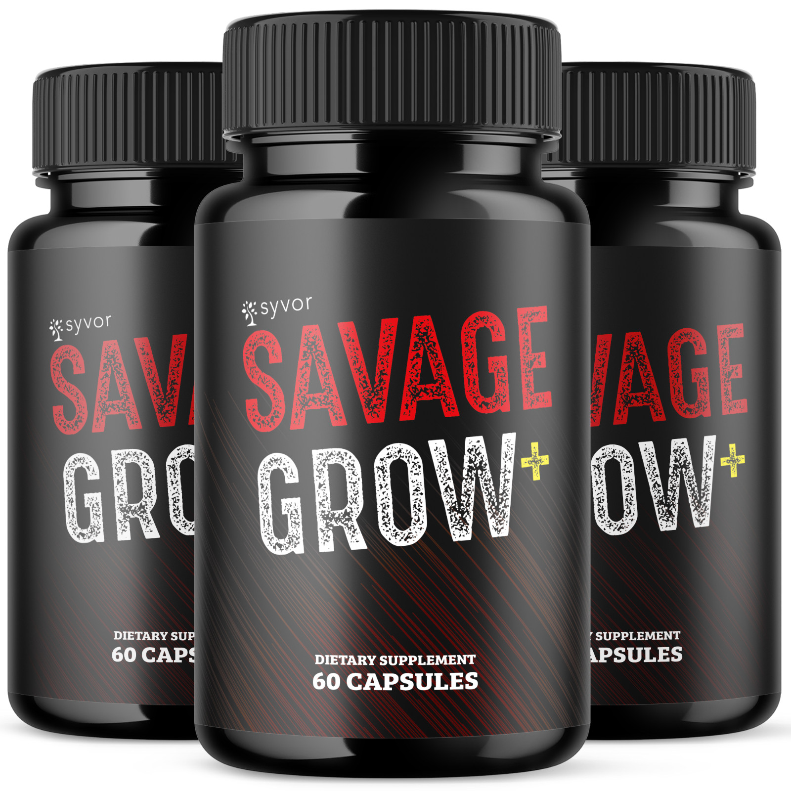 (3 Pack) Savage Grow Advanced Male Support Pills SavageGrow Vitamin 180 Capsules