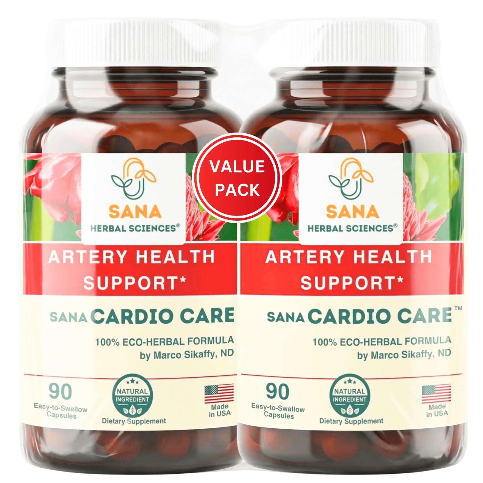 2-Pack Plant-Based Cholesterol Support Supplement | Healthy Circulation & Heart