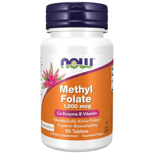 NOW FOODS Methyl Folate 1 000 mcg 90 Tablets