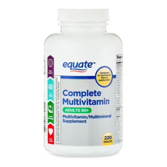 (Exp: 02/27) Complete Multivitamin Supplement Tablets, Adults 50+, 220 Count
