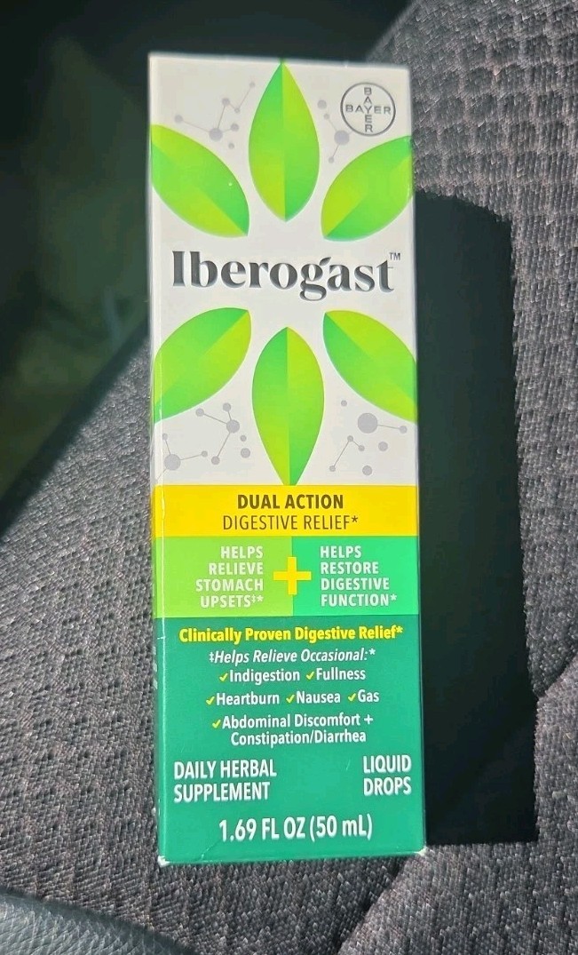 Iberogast DUAL ACTION Digestive Relief 1.69oz 50ml herbal LIQUID DROPS #410