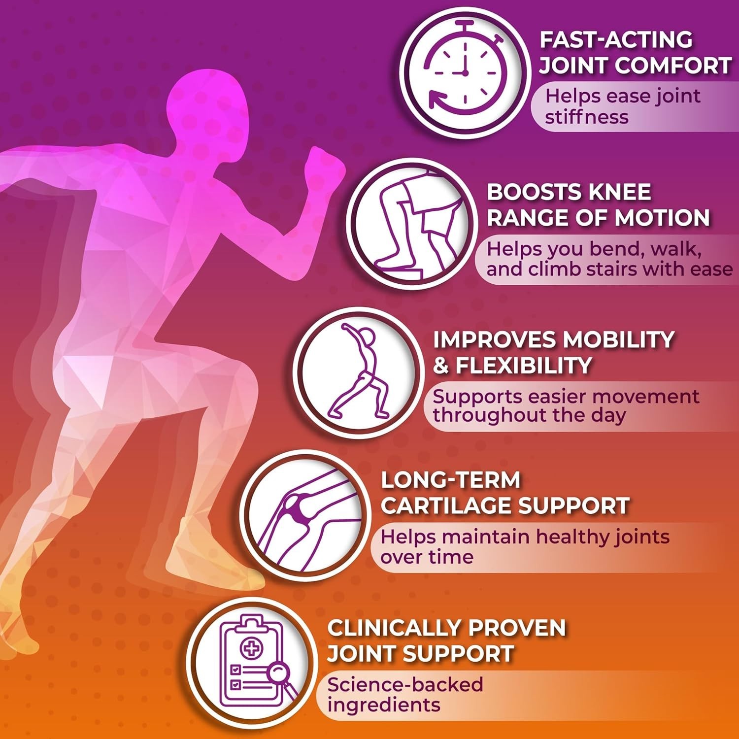 Joint Support Supplement with UC-II® & TamaFlex® – Collagen, Turmeric & Tamarind