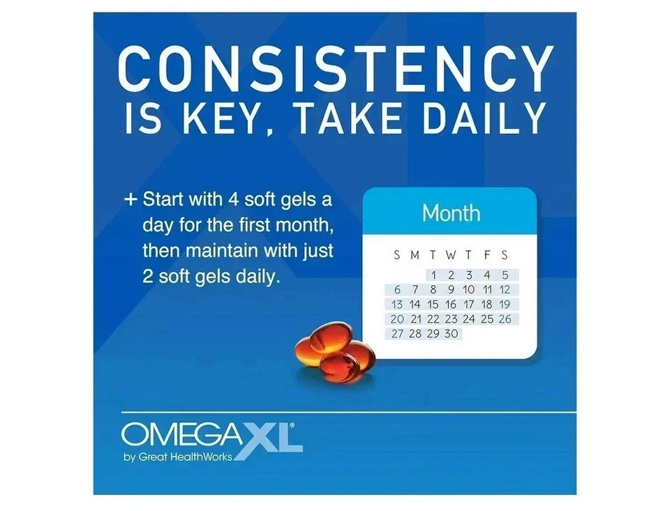 OmegaXL Joint Support Supplement, for Relief – Natural Muscle Support 60 Count