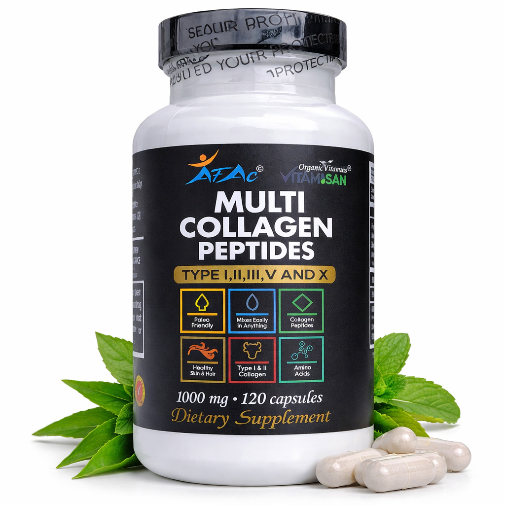 Total Collagen Protein Hydrolyzed Collagen Supplement 120 Caps paleo no gmo