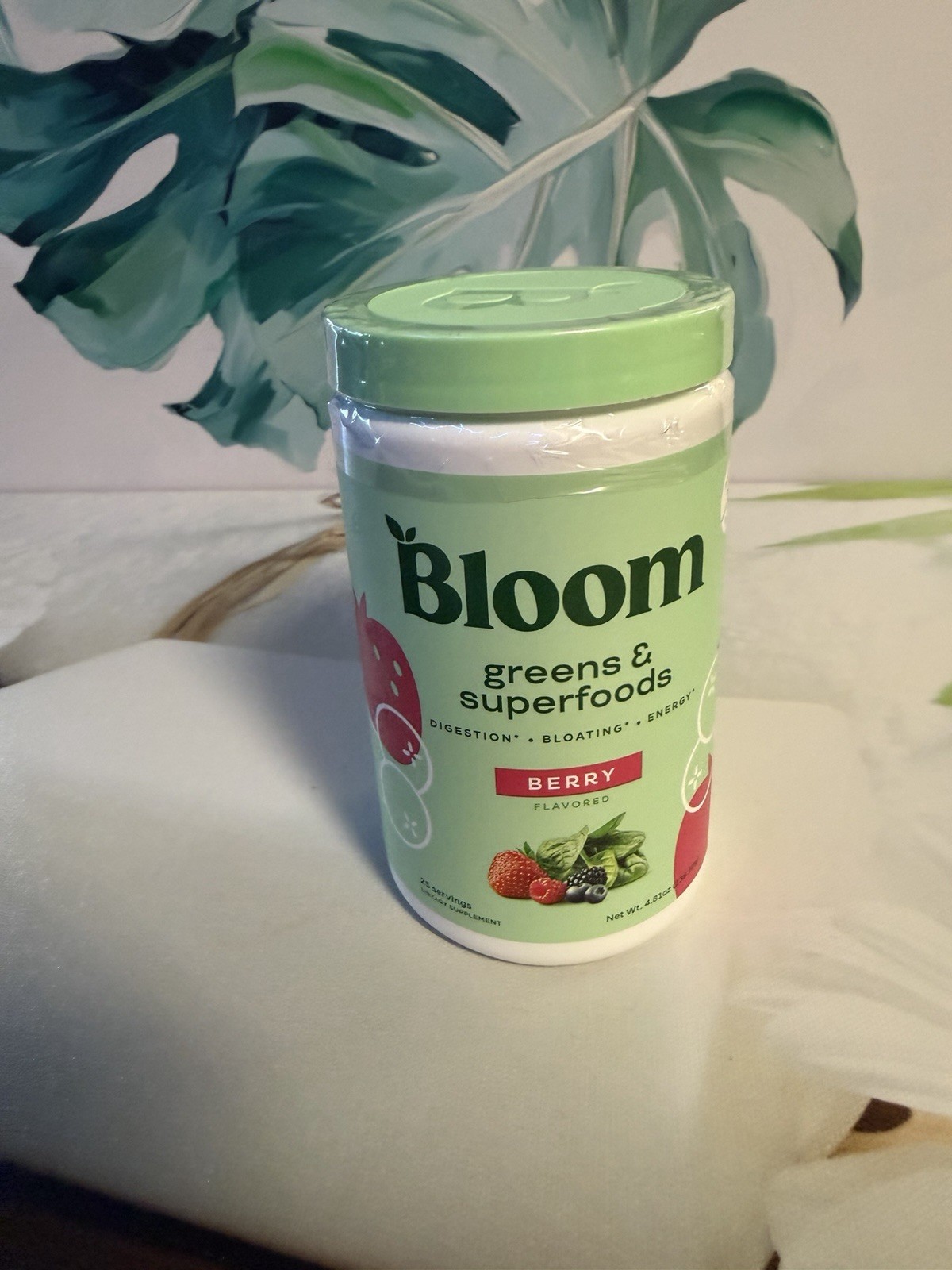 FOR 2 Bloom Nutrition Greens & Superfoods Powder Mixed Berry 25 Servings 4.8oz