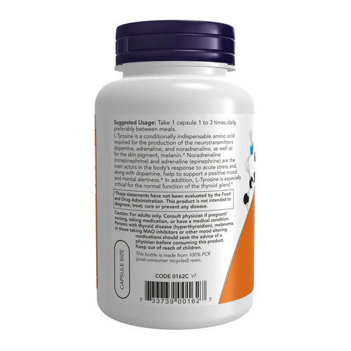 L-Tyrosine 500 mg 120 Caps By Now Foods
