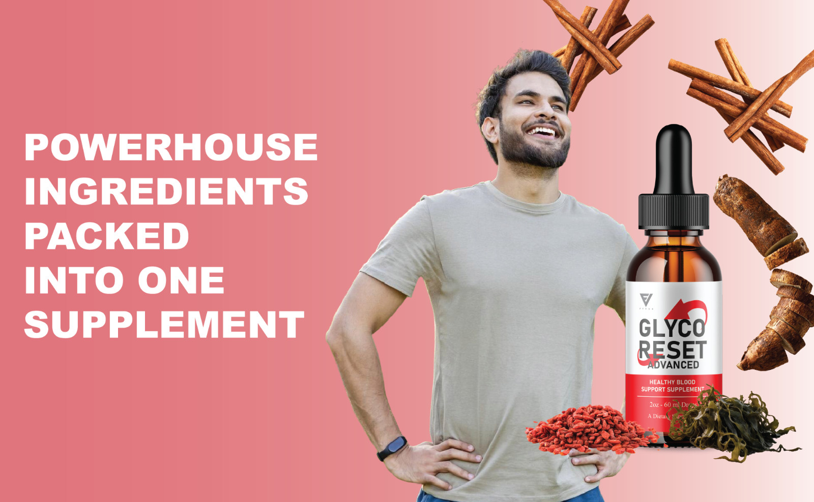 (5 Pack) Glyco Reset Drops, GlycoReset Premium Blood Support Supplement (10oz)