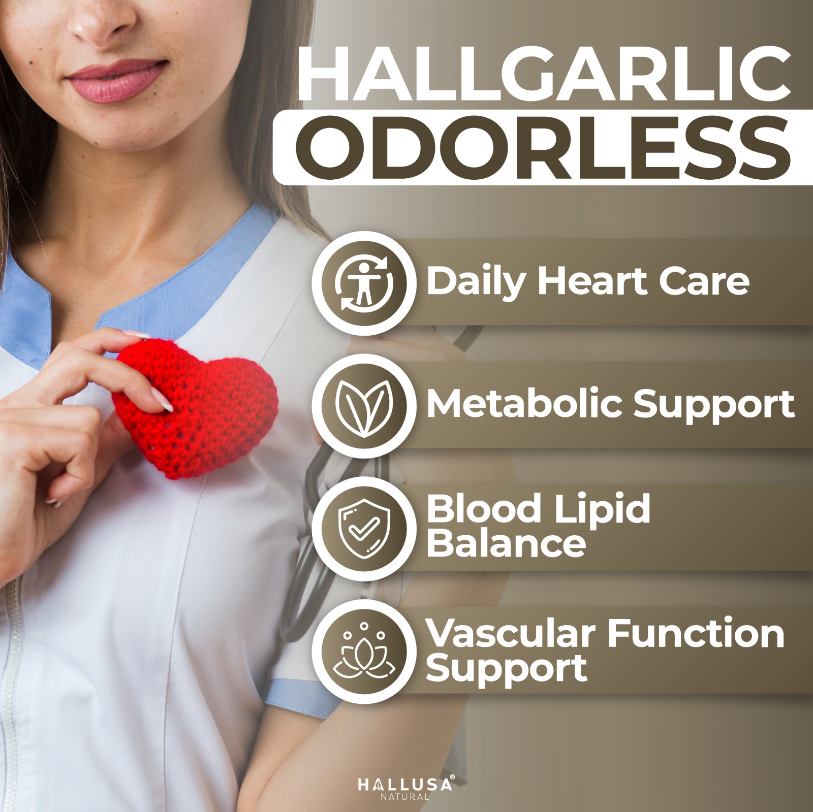 GARLIC ODORLESS Heart Health & Cardiovascular Support – Cholesterol High 60 soft