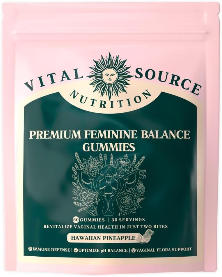 3 X – Vital Source Nutrition Premium Feminine Balance Gummies 60 Each Pineapple