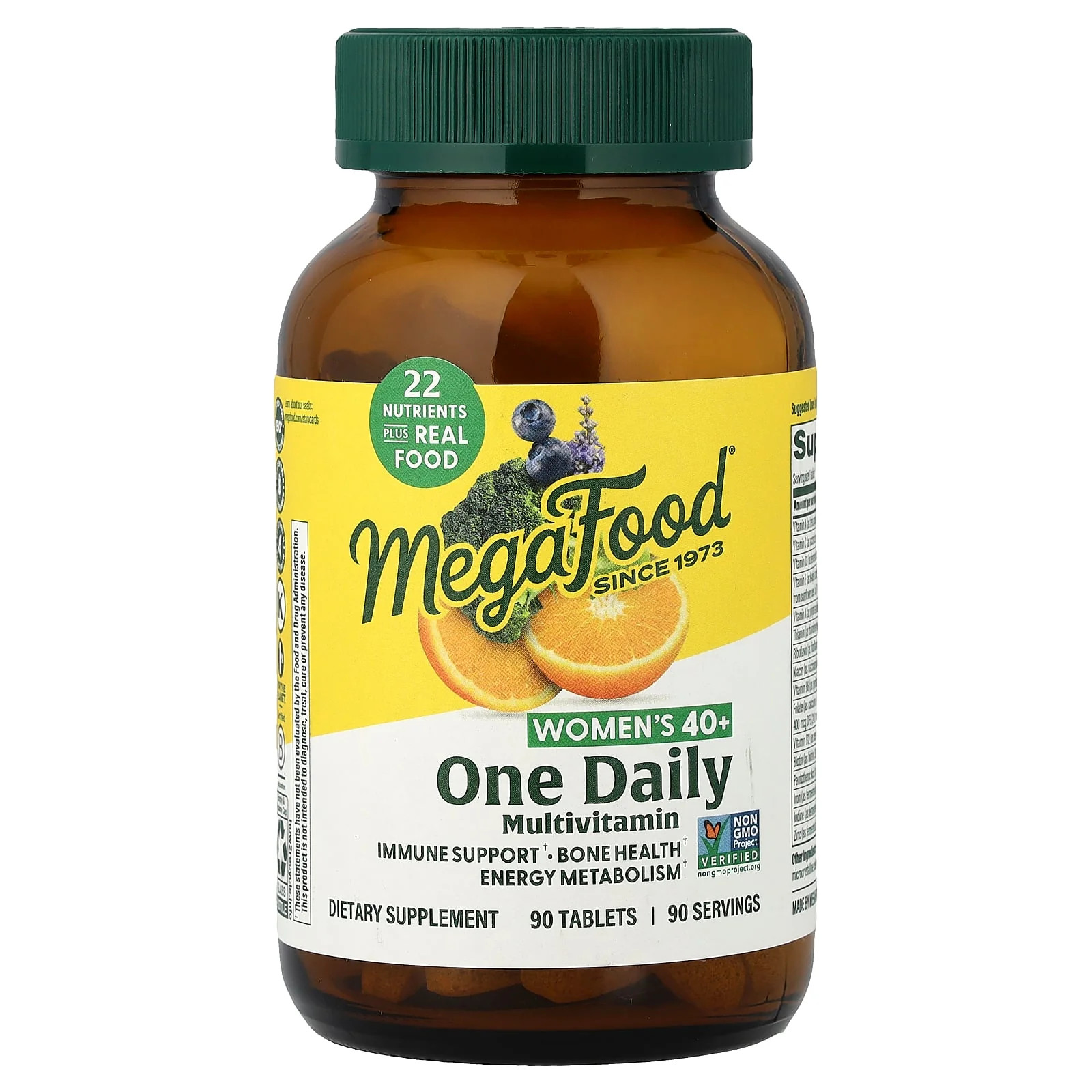 2 X MegaFood, Women’s 40+ One Daily Multivitamin, 90 Tablets
