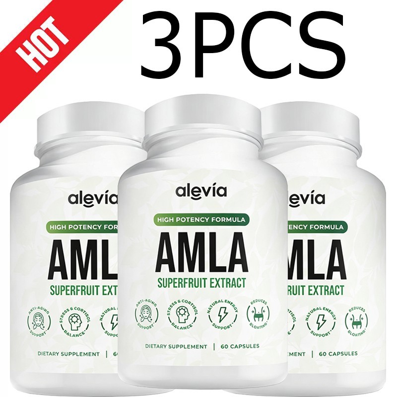 5x Alevia Organic Amla Capsules 1000mg Indian Gooseberry Antioxidant Supplement