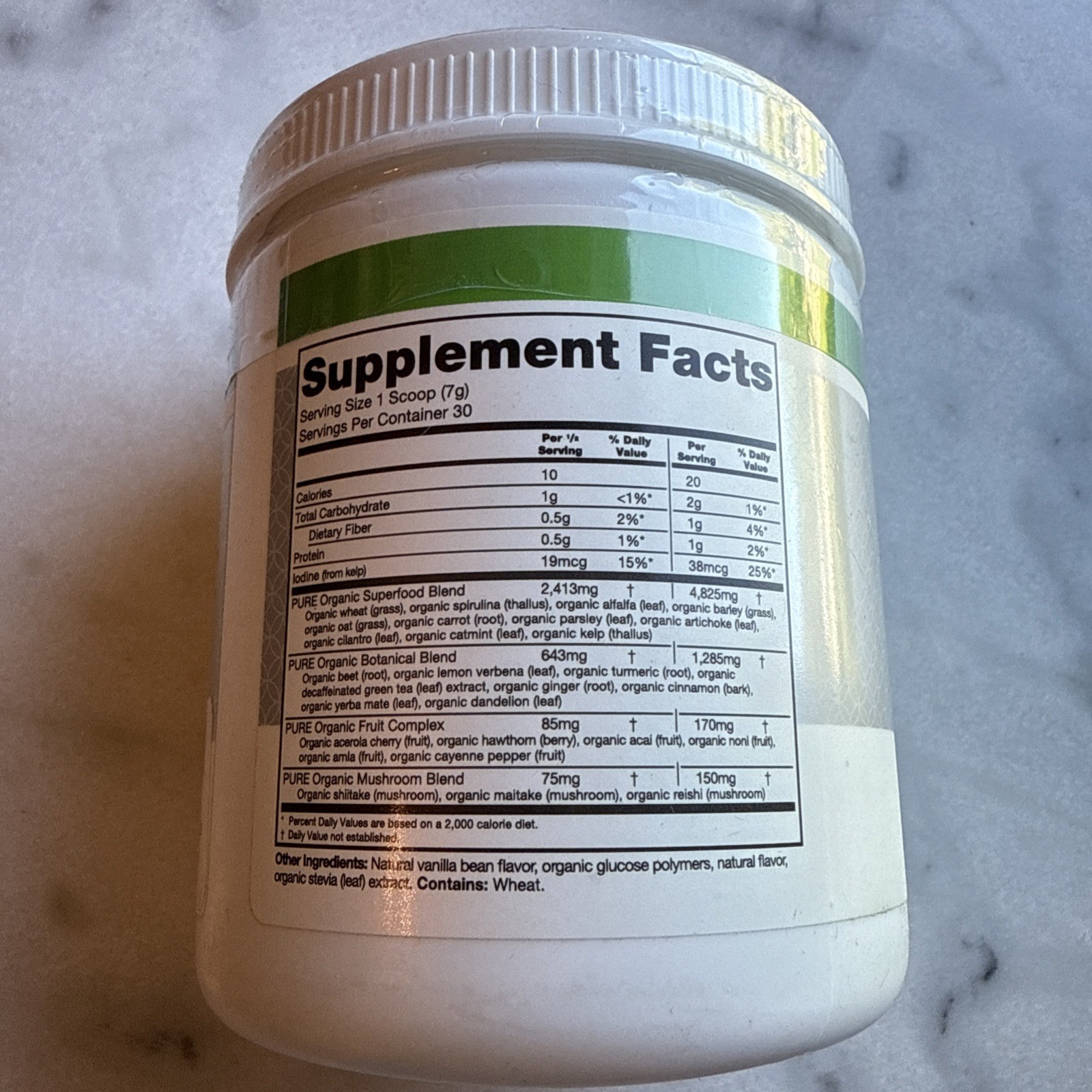 Live Pure Greens Concentrated Superfood 7.4 oz- New Sealed! MFG: 06/23.