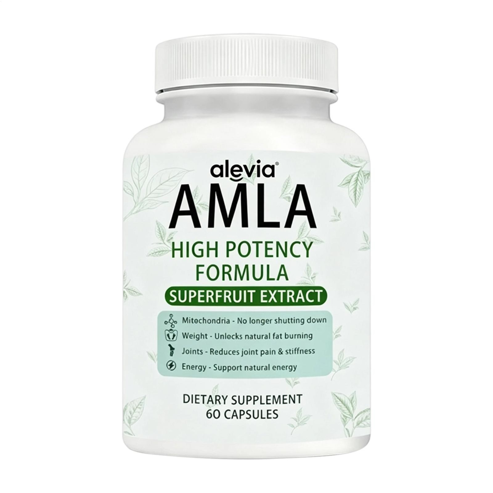 Improved AMLA Capsules Superfruit Extract High Potency Formula 60 Capsules