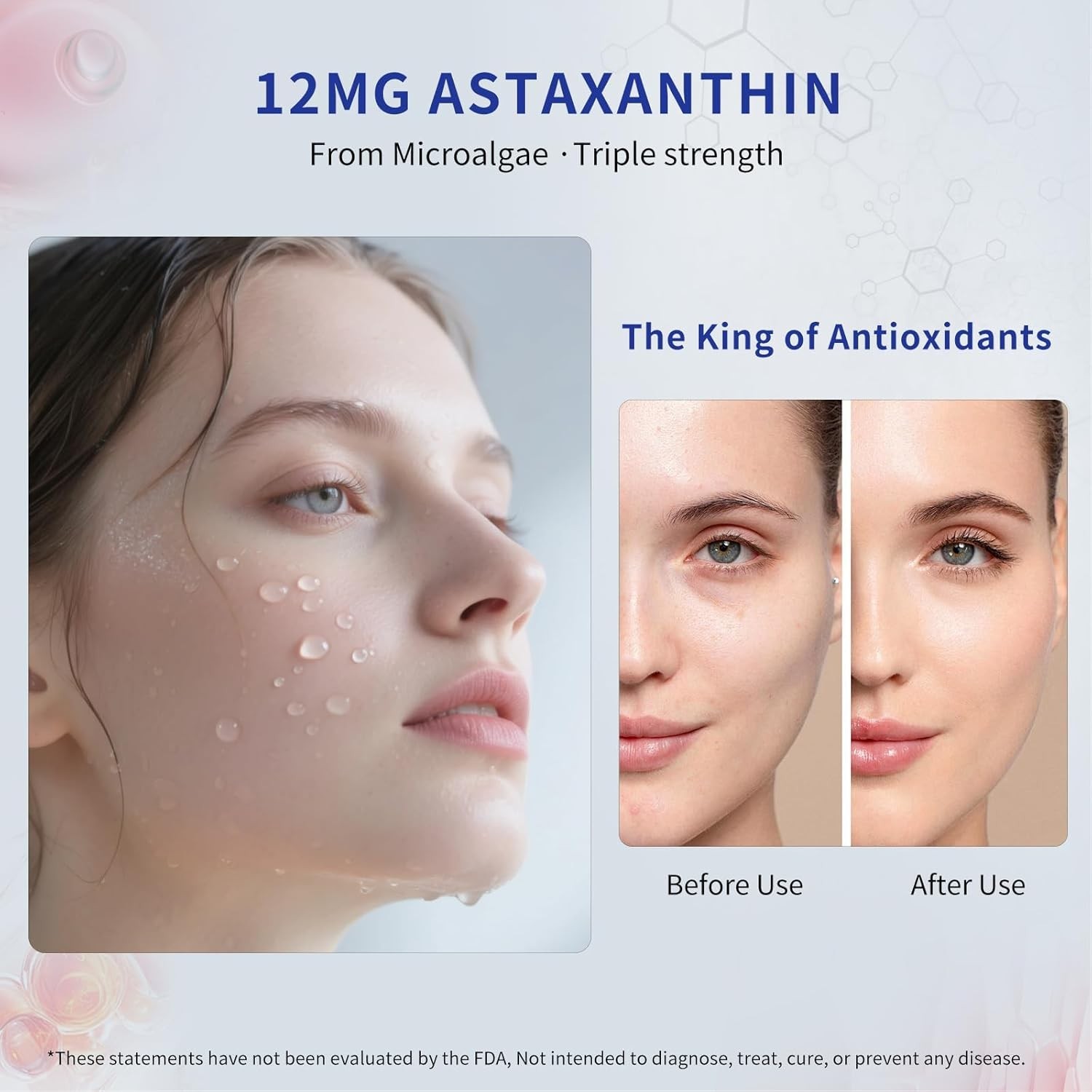 Astaxanthin 12mg Softgels – 120 Count for Ultimate Health and Vitality