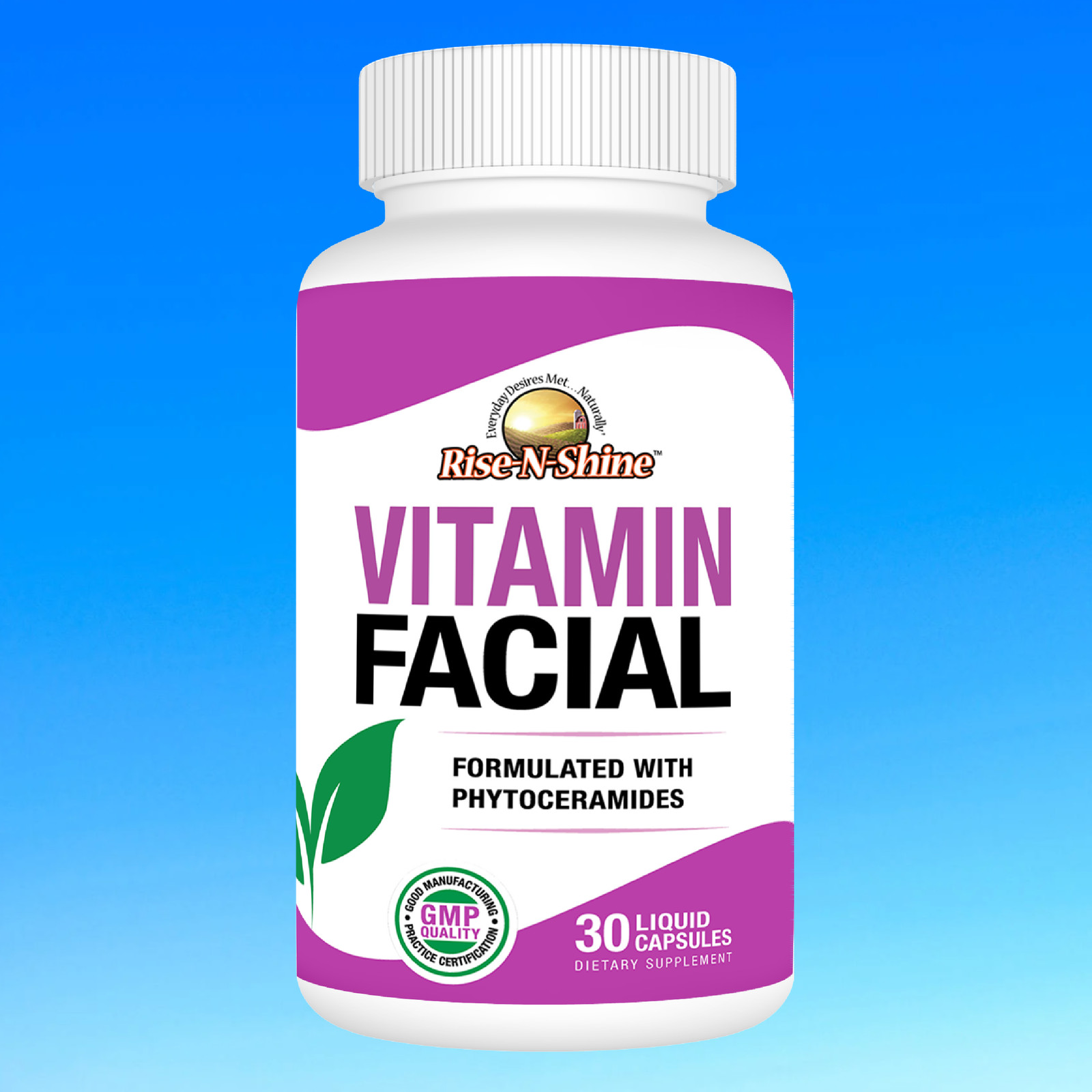 Vitamin Facial w/ Phytoceramides Helps Support Smooth & Hydrated Skin! 30 Count