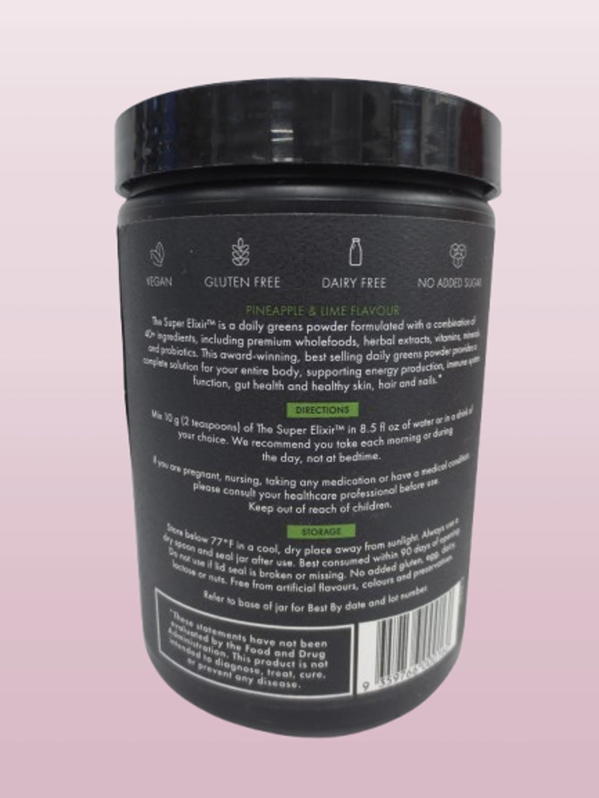 WELLOCO AUSTRALIA THE SUPER ELIXIR DAILY GREENS PINEAPPLE & LIME FLAVOR EXP:2027