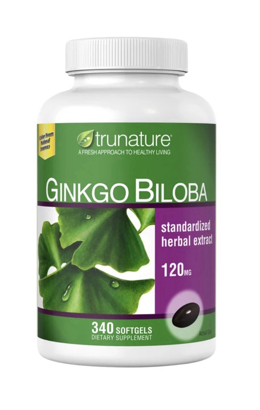 Trunature Ginkgo Biloba 120 mg 340 Softgels Herbal Memory Brain Support