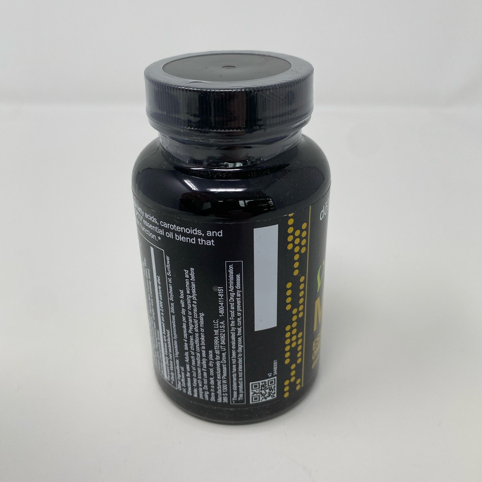 doTERRA xEO Mega Omega Complex 120 Softgels – Black Bottle