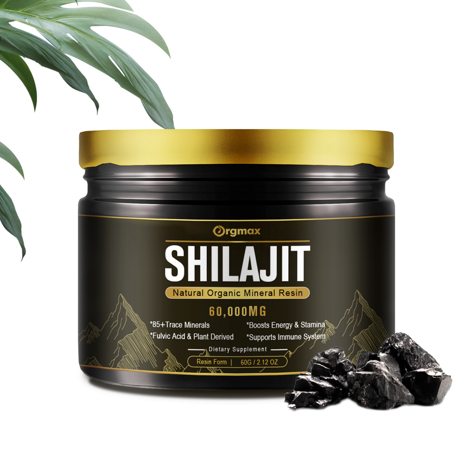 Pure 100% Himalayan Shilajit, Soft Resin, Organic, Extremely Potent, Fulvic Acid