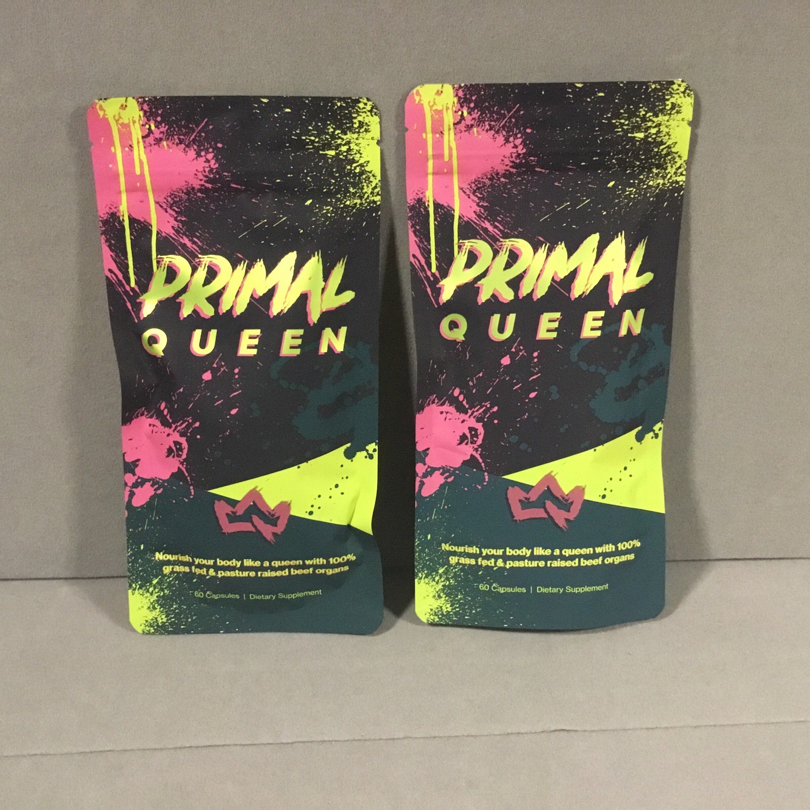 2 Packs PRIMAL QUEEN Female-Optimized Beef Organ Vitamin Supplement Exp 5/2027