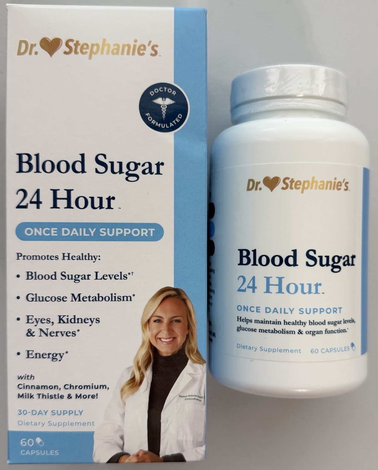 Pharmaganics Dr. Stephanie’s Blood Sugar 24 Hour 6 in 1 Formula | 60 Capsules