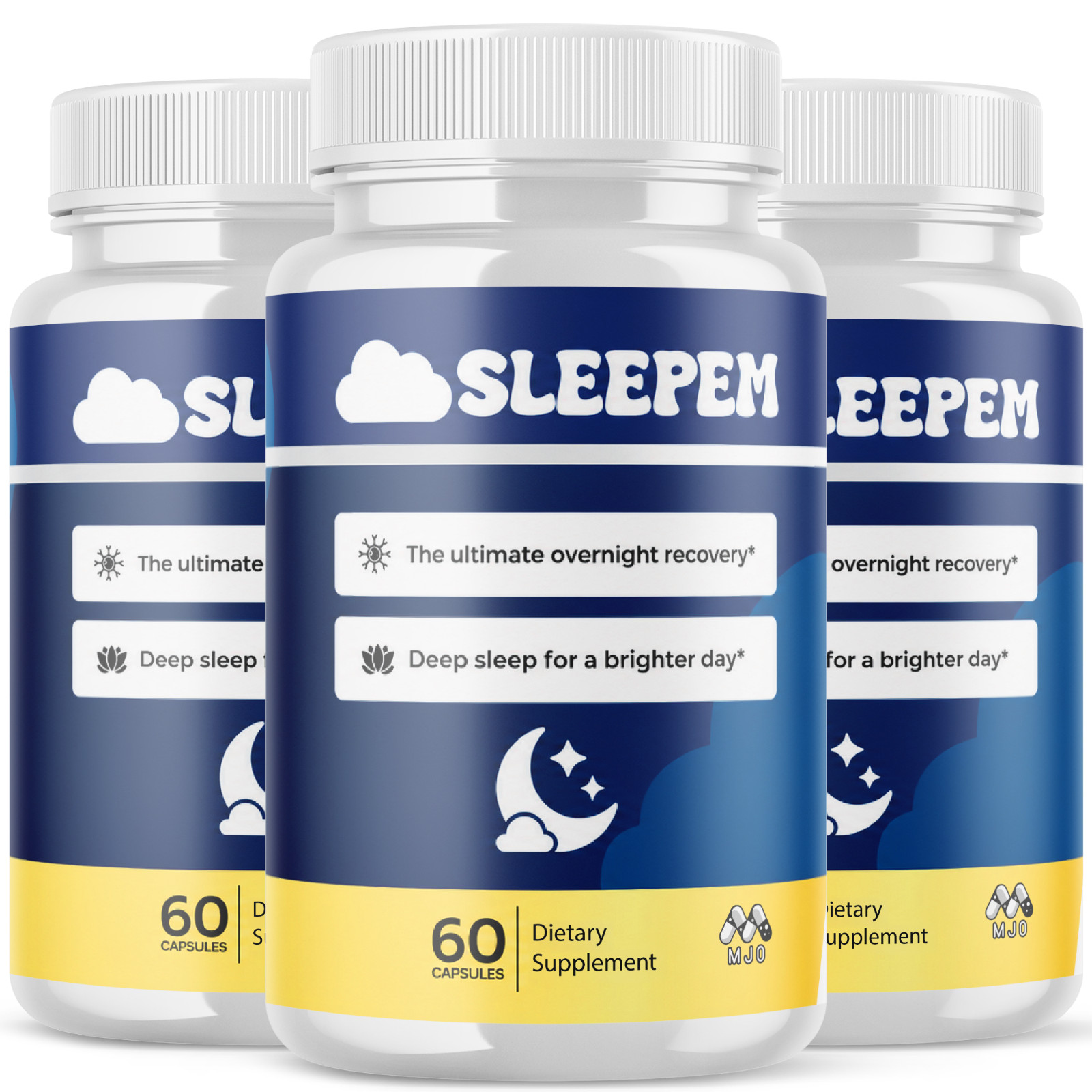 (3 Pack) Sleepem Advanced Night Support Deep Sleep Supplement 180 Capsule