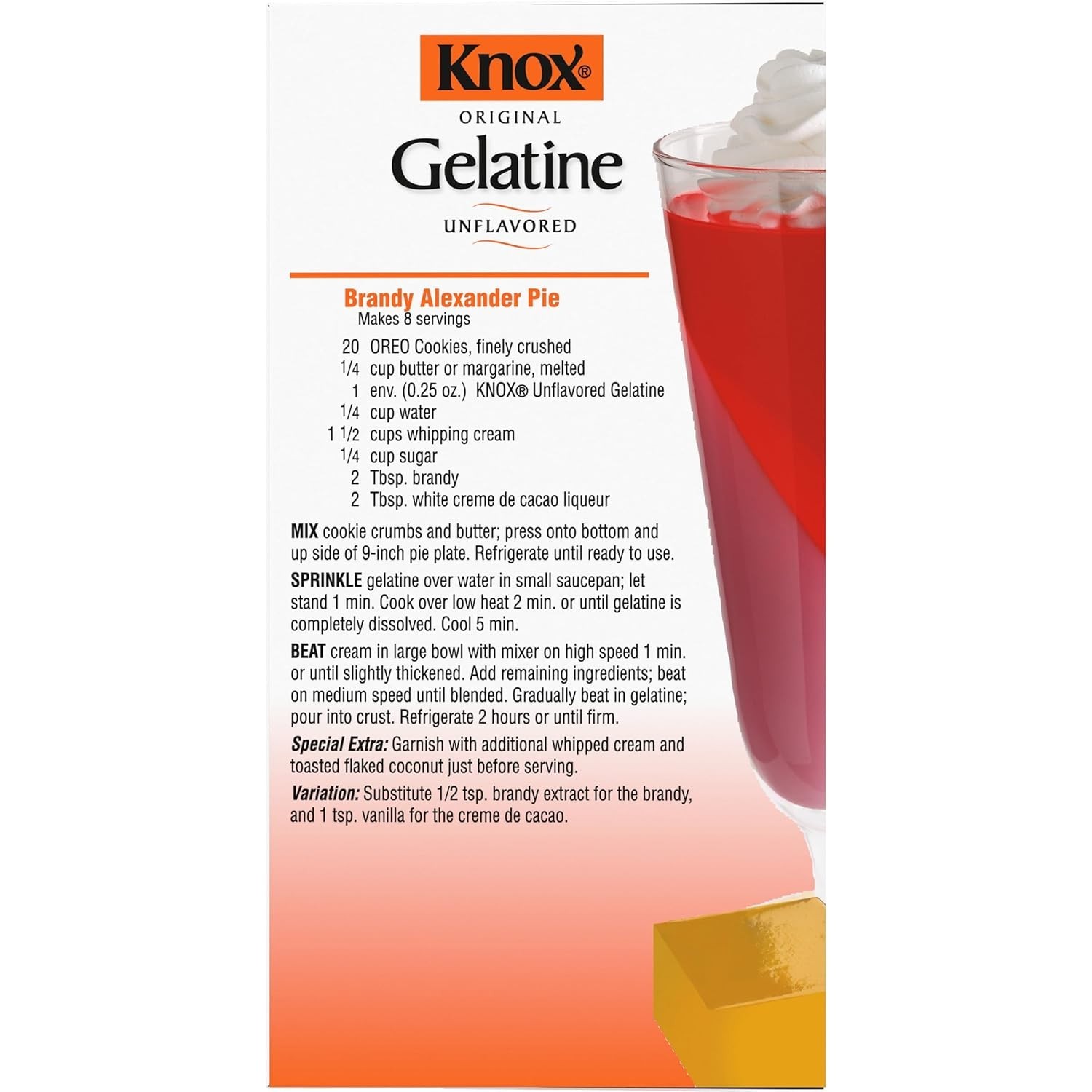 Unflavored Gelatin 32 Count Sealed Packets for All Ages Delicious Desserts