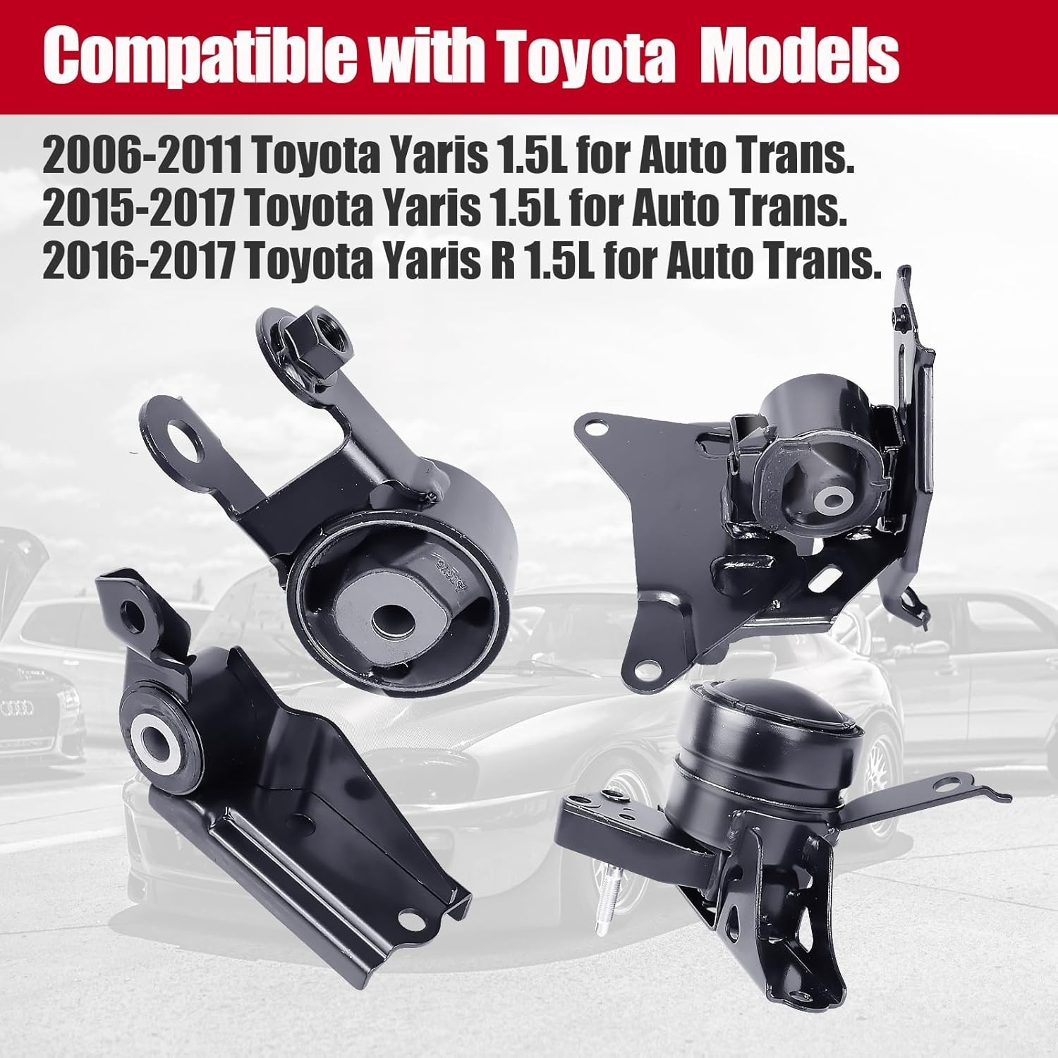 Engine and Transmission Motor Mount Fits 2006-2012/2015-2019 Toyota Yaris L4 …