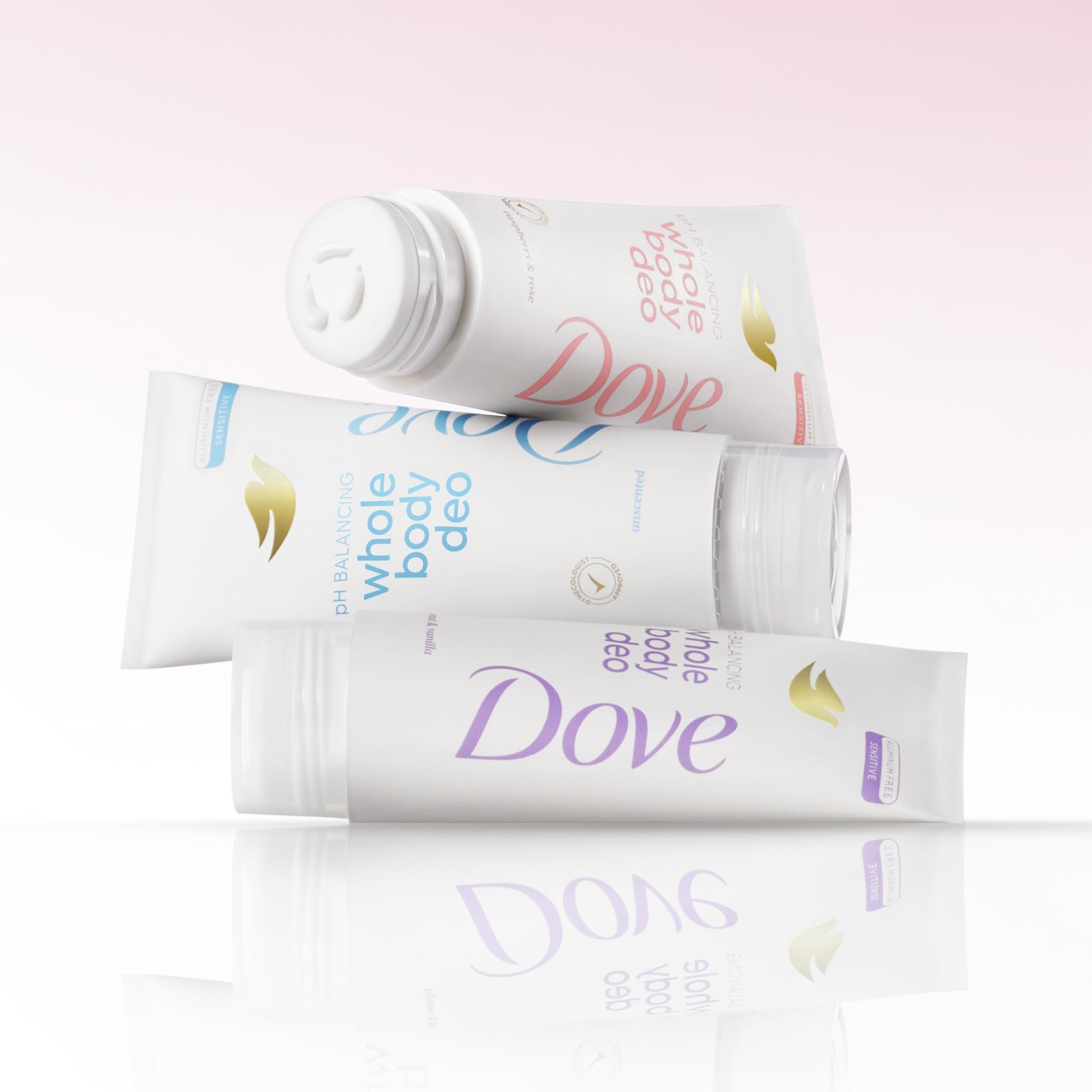 Dove Whole Body Deodorant Aluminum Free pH 2.5 Ounce (Pack of 1), White