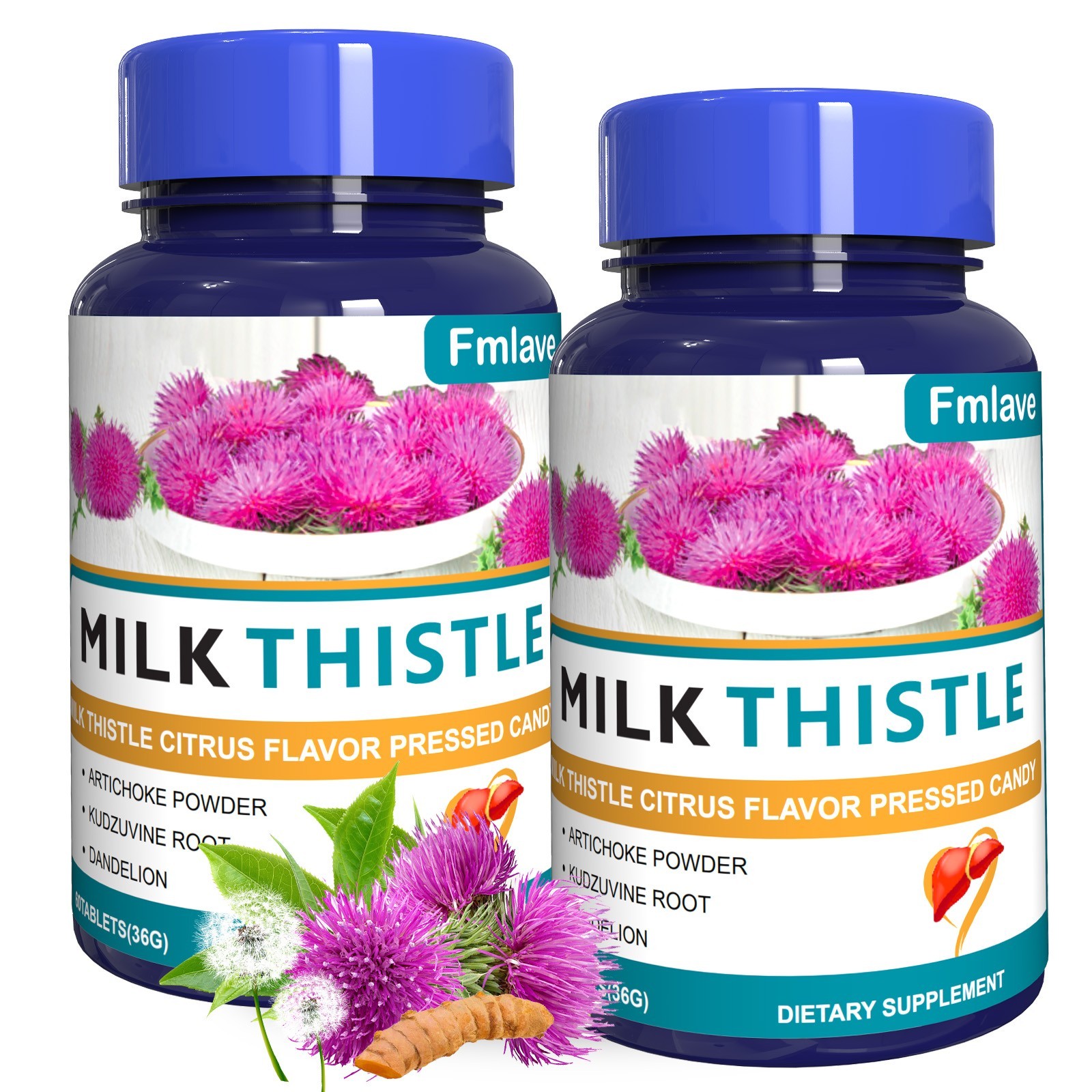Liver Cleanse Detox Repair Formula w/Turmeric, Milk Thistle, Dandelion Artichoke