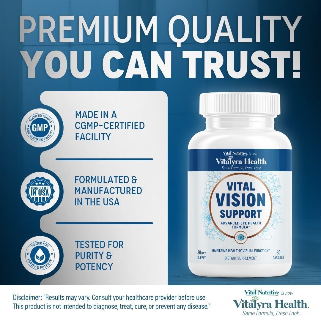 Eye Health Vitamins – Lutein & Zeaxanthin Vision Support