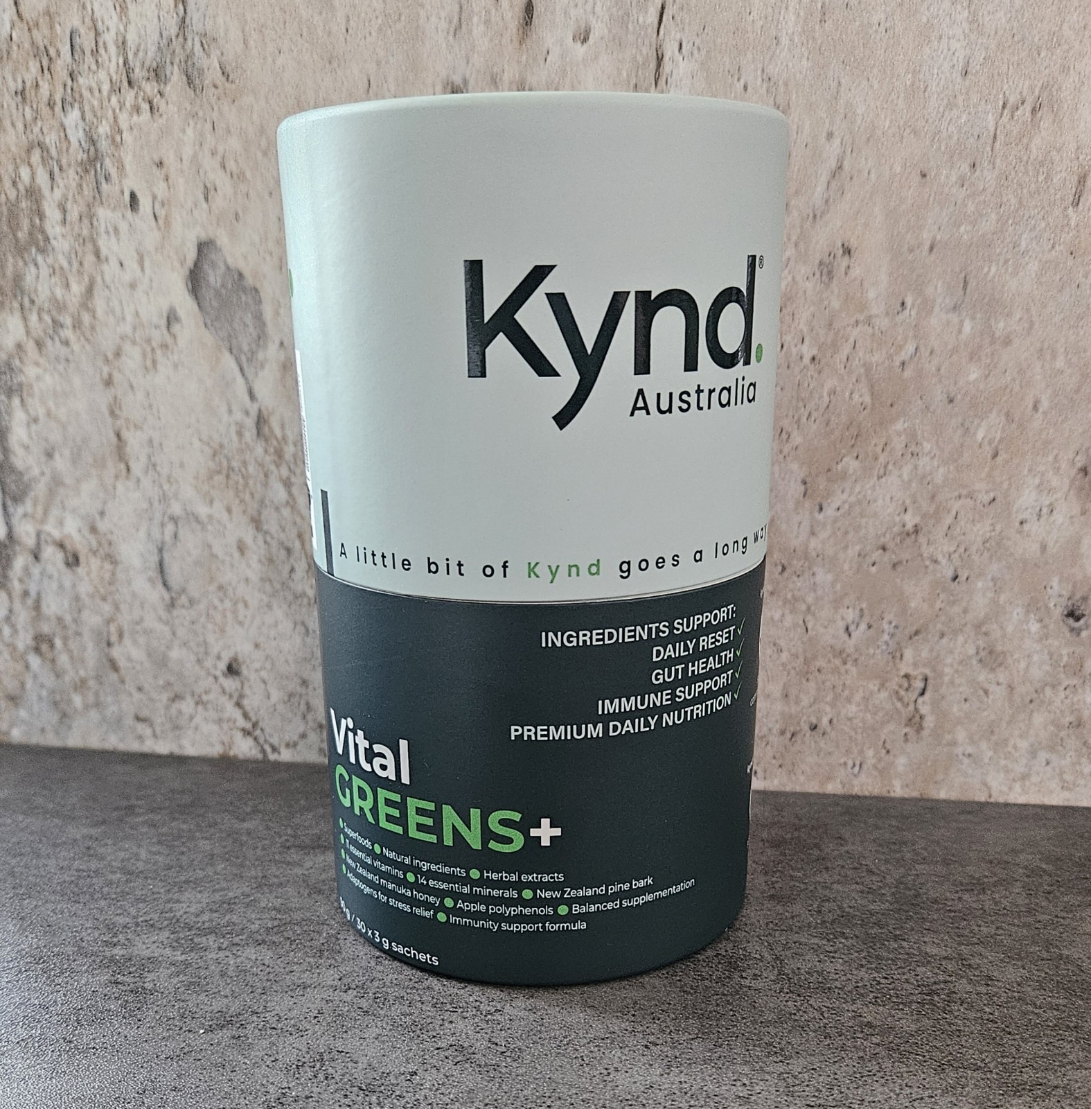 Kynd Australia Vital Greens+ 30 Packet Superfoods Immunity Gut Health Nutrition