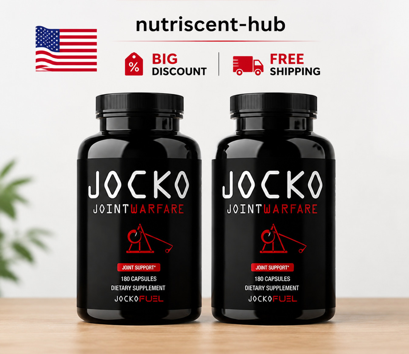 Premium Jocko Joint Warfare – Joint Support -180 Caps – New & Sealed( PACK OF 2)