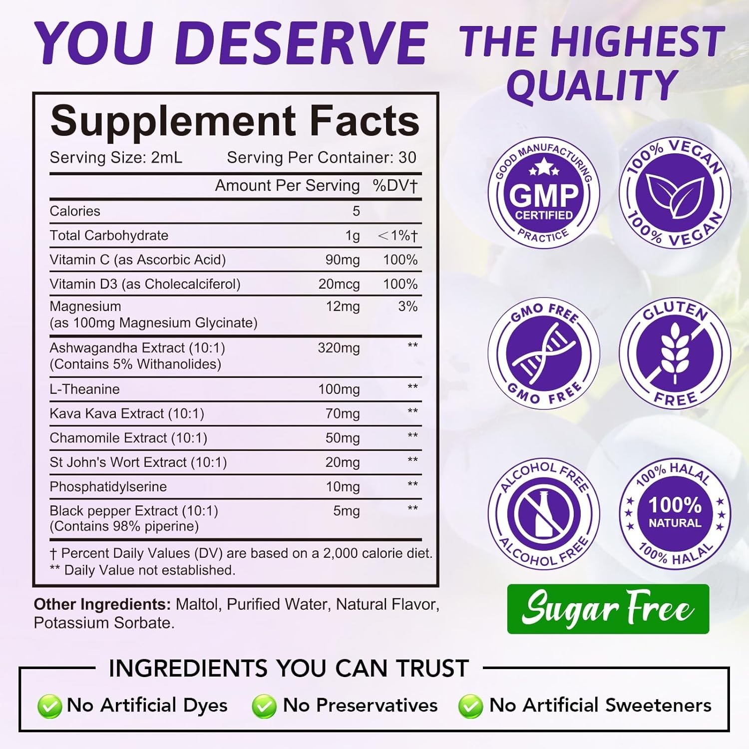 Ultra Concentrated Cortisol Support – 10-in-1 Formula for Relaxation & Focus