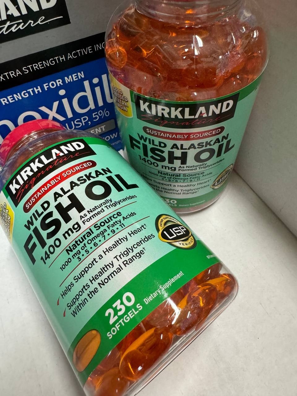 Kirkland Signature Wild Alaskan Fish Oil 1400 mg, 230 Softgels FREE SHIPPING