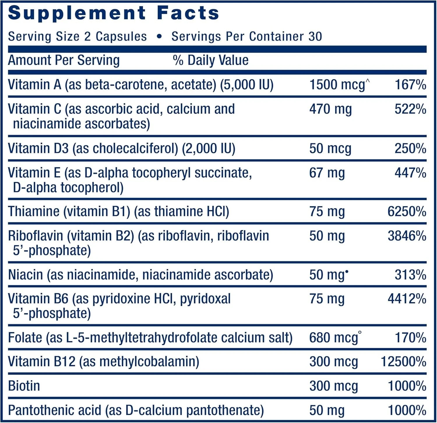 Life Extension Two-Per-Day Multivitamin, 60 Capsules