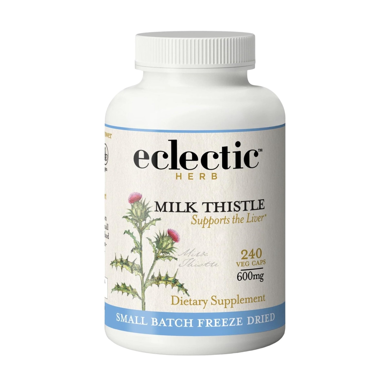 Eclectic Herb – Premium Freeze Dried Milk Thistle Capsules | Silymarin