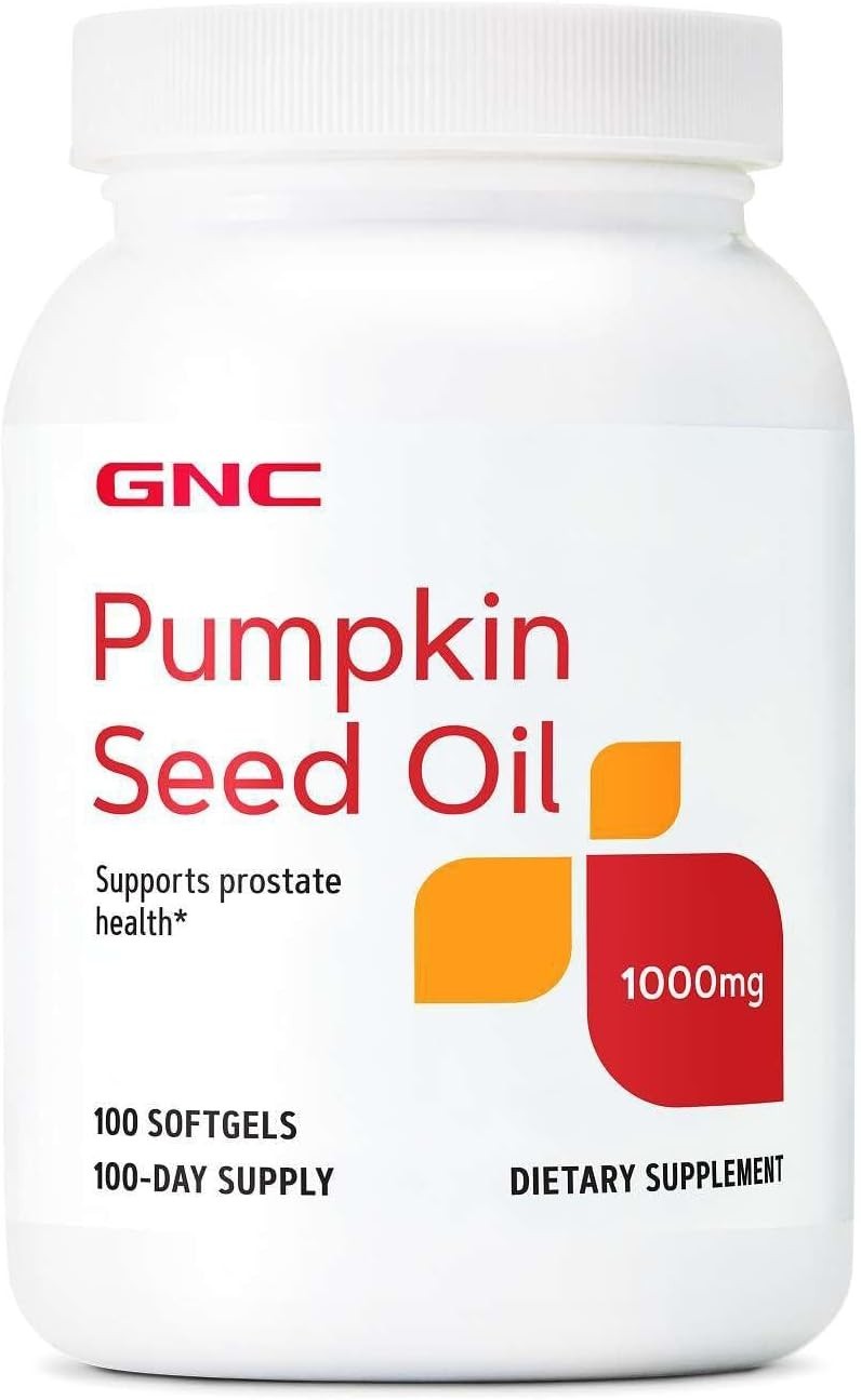 GNC Pumpkin Seed Oil 1000 MG | 100 Softgels | BB 03/2029 | FRESH!